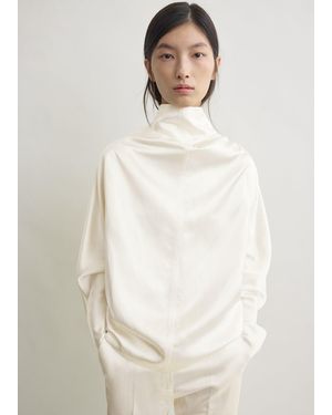 TOTEME Cowl Neck Blouse - White