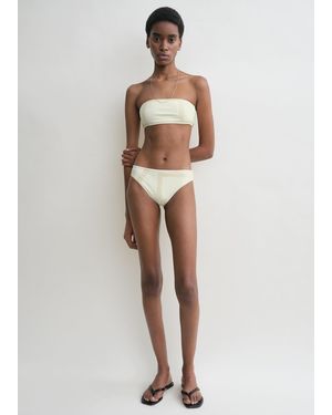 TOTEME Monogram Bikini Bottoms - White
