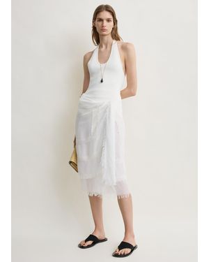 TOTEME Compact Knit Halter Top - Natural