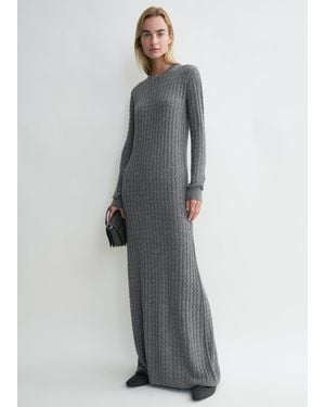 TOTEME Cable Knit Dress - Grey