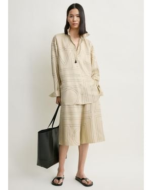 TOTEME Classic Embroidered Shirt - Natural