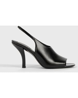 TOTEME Contour Naplack Slingbacks - Black