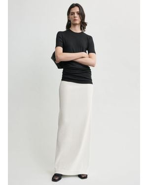 TOTEME Sequin Skirt - White