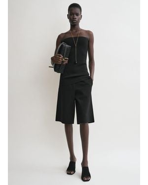 TOTEME Compact Knit Tube Top - Black