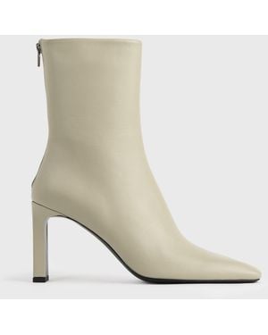 TOTEME Bar Nappa Leather Boots - White