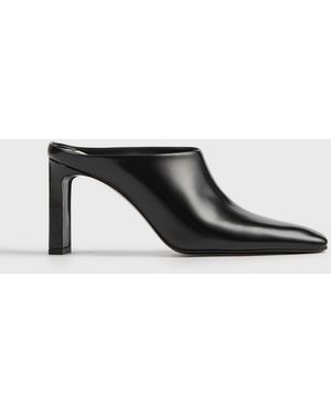 TOTEME Bar Leather Mules - Black