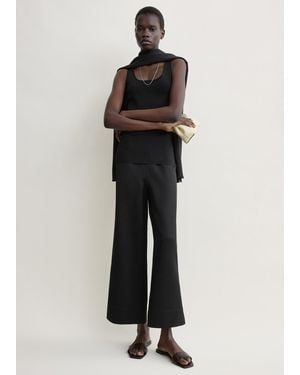 TOTEME Fluid Satin Trousers - Black