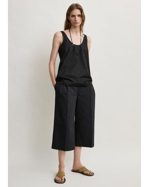 TOTEME Cropped Pants - Black
