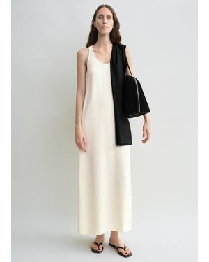 TOTEME Scoop-Neck Sablé Dress - White