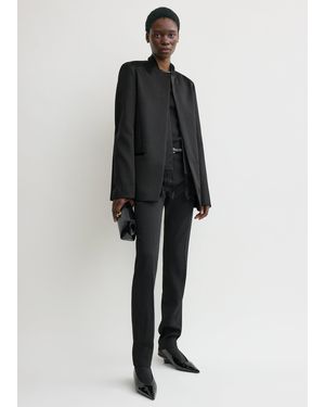 TOTEME Satin Dinner Jacket - Black