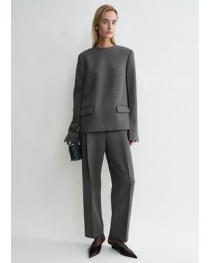 TOTEME Pocket Top - Grey