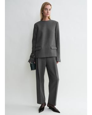 TOTEME Pocket Top - Grey