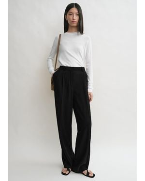 TOTEME Double-Pleat Summer Pants - White