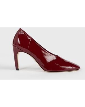 TOTEME Slip Naplack Court Shoes - Red