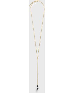TOTEME Onyx Drop Necklace - White