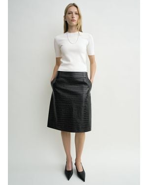 TOTEME Compact Knit Tee - White