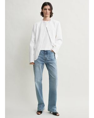 TOTEME Jacquard Cotton Jacket - Blue