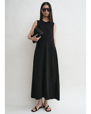 TOTEME Woven Stripe Dress - Black