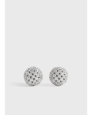 TOTEME Diamond Lace Studs - White