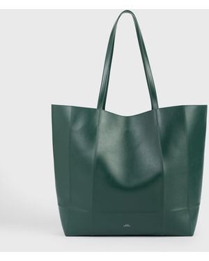 TOTEME Roam Leather Tote - Green