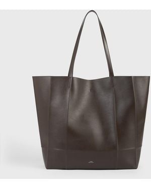 TOTEME Roam Leather Tote - Brown