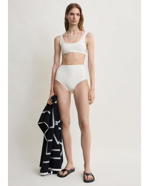 TOTEME U-Neck Bikini Top - White