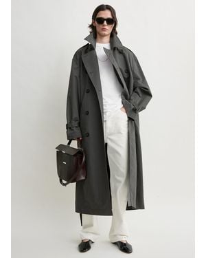 TOTEME Crisp Summer Trench - Grey