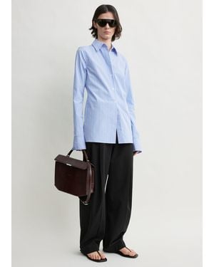 TOTEME Striped Poplin Shirt - White