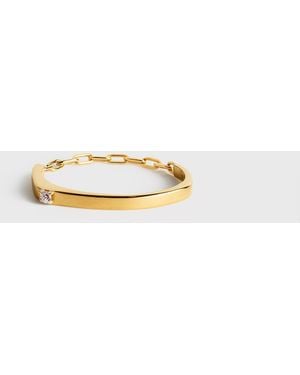 TOTEME Diamond Chain Ring 18Kt - White