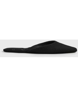 TOTEME Wool-Cashmere Lounge Slippers - White