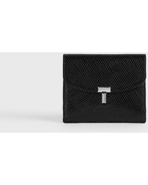 TOTEME T-Lock Palmellato-Patent Cardholder - White