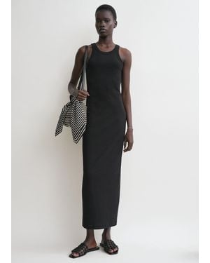 TOTEME Curved Rib Tank Dress - Black