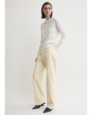 TOTEME Relaxed Twisted Trousers - Natural
