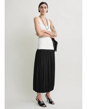 TOTEME Soft Gathered Skirt - White