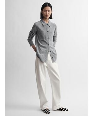 TOTEME Cashmere Shirt Melange - Grey