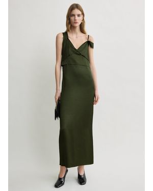 TOTEME V-Neck Slip Dress - Green