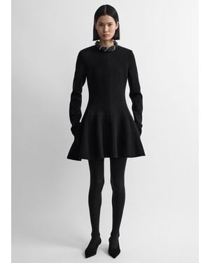 TOTEME Wool Skater Dress - Black