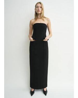TOTEME Strapless Pocket Dress - Black