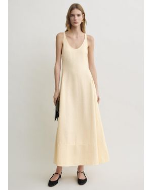 TOTEME Sculpted Cotton Dress - Natural