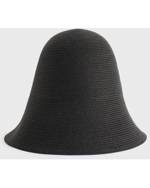 TOTEME Woven Paper Sun Hat - Black