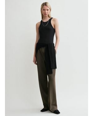 TOTEME Curved Rib Tank - Black