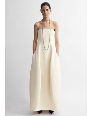 TOTEME Strapless Balloon Dress - Natural