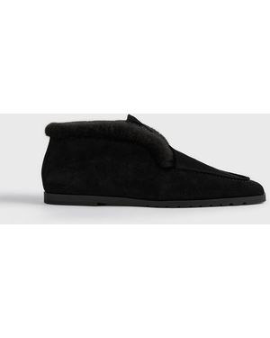 TOTEME Loafer Boots - Black