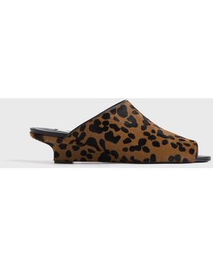 TOTEME Summer Pony Hair Mules - Brown