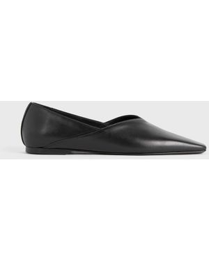 TOTEME The Everyday Square Toe Flats - White