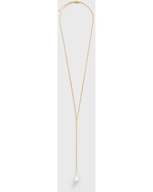 TOTEME Crystal Drop Necklace - White