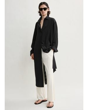 TOTEME Silk Shirtdress - Black