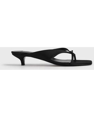 TOTEME Bow Satin Sandals - White