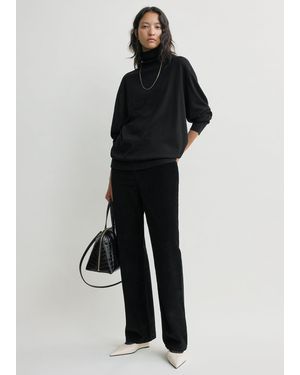 TOTEME Straight Cord Trousers - Black