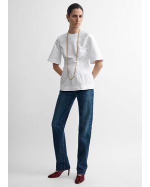 TOTEME Sculptural Cotton Top - Blue